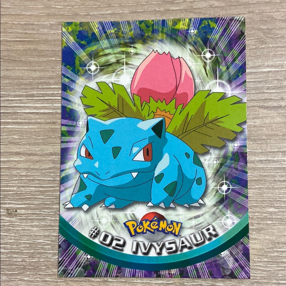 Ivysaur #02 Pokemon Topps TV Animation Series 1 Non-Holo 1st Print